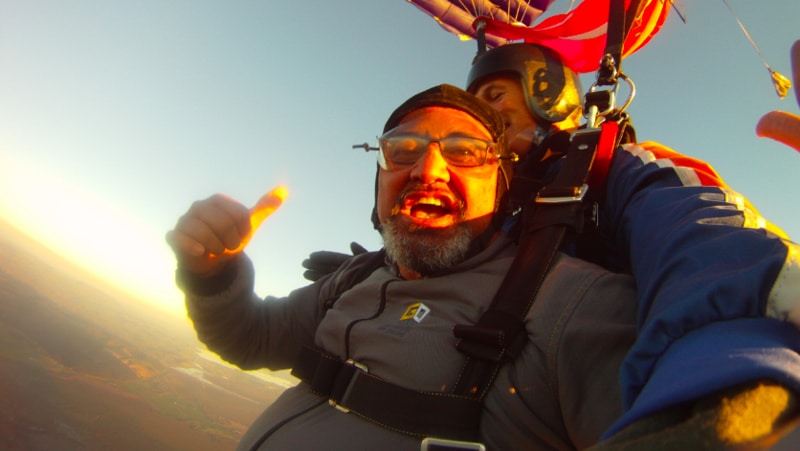 Tandem Skydive from 9,000ft just south of Auckland City with amazing views of the East and West Coasts, Hamilton City, the Coromandel, Hauraki Gulf, and the Waikato River.